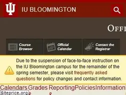 Sites similar to registrar.indiana.edu