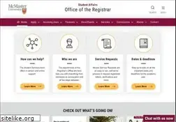 Sites similar to registrar.mcmaster.ca
