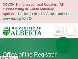 Sites similar to registrar.ualberta.ca