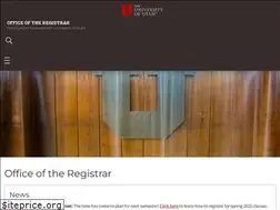 Sites similar to registrar.utah.edu