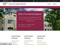 Sites similar to registrar.vt.edu