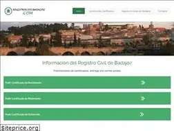 Sites similar to registrocivilbadajoz.com