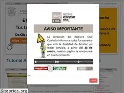 Sites similar to registrocivilcoahuila.gob.mx