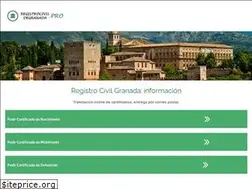Sites similar to registrocivildegranada.pro