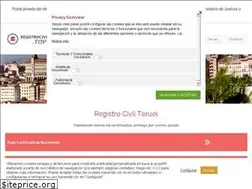 Sites similar to registrocivilteruel.top