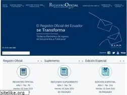 Sites similar to registroficial.gob.ec