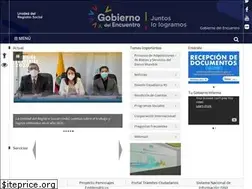 Sites similar to registrosocial.gob.ec