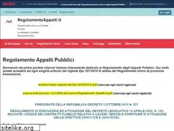 Sites similar to regolamentoappalti.it