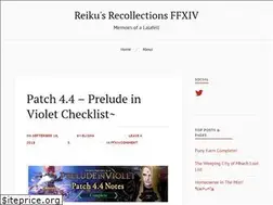 Sites similar to reikuffxiv.wordpress.com