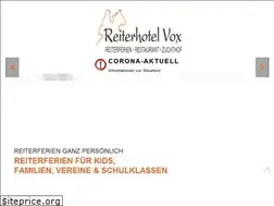 Sites similar to reiterhotel-vox.de