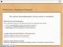 Sites similar to rejtelyekhaza.hu
