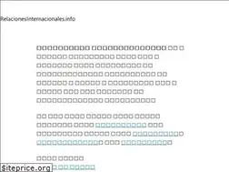 Sites similar to relacionesinternacionales.info