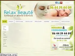 Sites similar to relax-beaute.fr