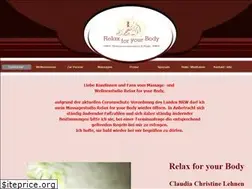 Sites similar to relaxforyourbody.de