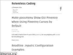 Sites similar to relentlesscoding.com