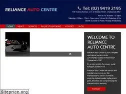 Sites similar to relianceautocentre.com.au