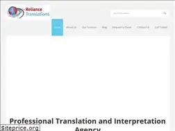 Sites similar to reliancetranslations.uk