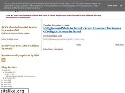 Sites similar to religionandstateinisrael.blogspot.com
