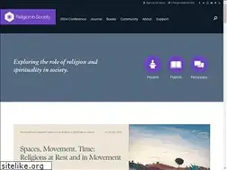 Sites similar to religioninsociety.com