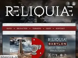 Sites similar to reliquiae-band.de