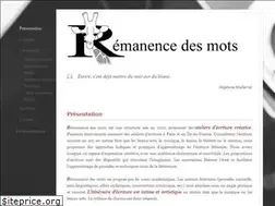 Sites similar to remanencedesmots.com