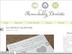 Sites similar to remarkablydomestic.com