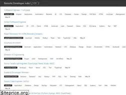 Sites similar to remote-developer-jobs.com