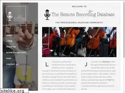 Sites similar to remoterecordingdb.com
