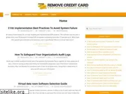 Sites similar to removecreditcard.com