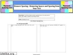 Sites similar to removespacing.com