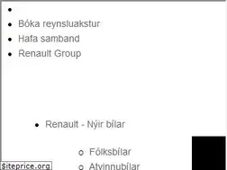 Sites similar to renault.is