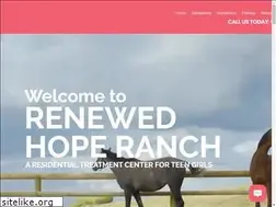 Sites similar to renewedhoperanch.com