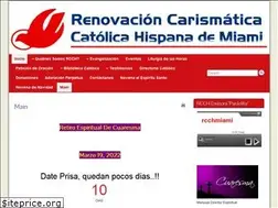 Sites similar to renovacioncarismaticamiami.com