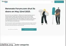Sites similar to renovateforum.com