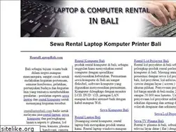 Sites similar to rentallaptopbali.com