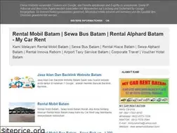 Sites similar to rentalmobilbatammycar.blogspot.com