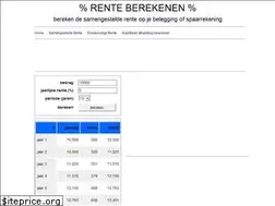 Sites similar to renteberekenen.be
