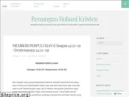 Sites similar to renunganrohanikristen.wordpress.com