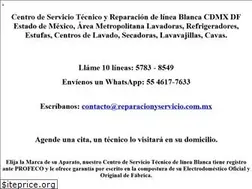 Sites similar to reparacionyservicio.com.mx