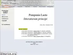 Sites similar to repertoriumpomponianum.it