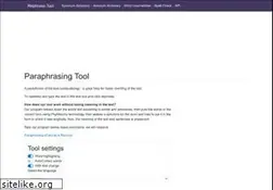 Sites similar to rephrase-tool.com