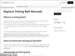 Sites similar to replace-timing-belt.com