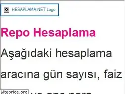 Sites similar to repo-getirisi.hesaplama.net