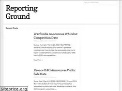 Sites similar to reportingground.com
