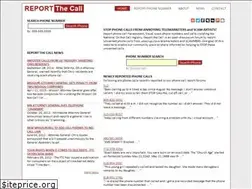 Sites similar to reportthecall.com
