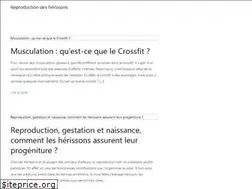 Sites similar to reproductiondesherissons.fr