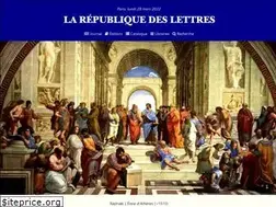 Sites similar to republique-des-lettres.fr