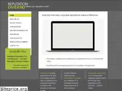 Sites similar to reputationdividend.com