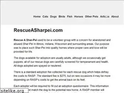Sites similar to rescueasharpei.com