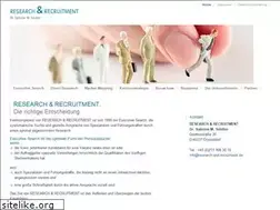 Sites similar to research-and-recruitment.de